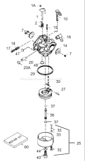 Part Location Diagram of 640106 Tecumseh High Spee Bowl Nut.