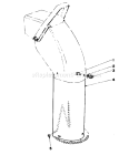Chute Extension Diagram and Parts List for 38090 4000001-4999999 - 1984 Toro Snow Blower