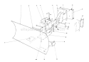 Grader Blade Diagram and Parts List for 38090 4000001-4999999 - 1984 Toro Snow Blower