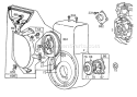Engine Diagram and Parts List for 38090 6000001-6999999 - 1986 Toro Snow Blower