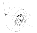 Wheel Assembly Diagram and Parts List for 38090 7000001-7999999 - 1987 Toro Snow Blower