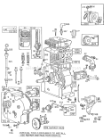 Engine Diagram and Parts List for 38090 7000001-7999999 - 1987 Toro Snow Blower
