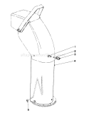 Part Location Diagram of 26-1110-01 Toro Chute-Extender
