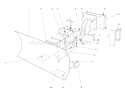 Grader Blade Diagram and Parts List for 38090 7000001-7999999 - 1987 Toro Snow Blower