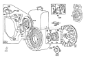 Page E Diagram and Parts List for 38095 4000001-4999999 - 1984 Toro Snow Blower