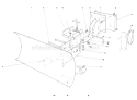 Grader Blade Diagram and Parts List for 38095 4000001-4999999 - 1984 Toro Snow Blower