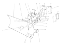 Grader Blade Diagram and Parts List for 38095 7000001-7999999 - 1987 Toro Snow Blower