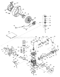 Engine Diagram and Parts List for 38100 9000001-9999999 - 1979 Toro Snow Blower
