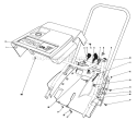Shroud & Handle Assembly Diagram and Parts List for 38115C 0000001-0999999 - 1990 Toro Snow Blower