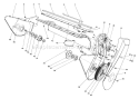 Lower Frame Assembly Diagram and Parts List for 38116 9000001-9999999 - 1989 Toro Snow Blower