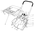 Shroud & Handle Assembly Diagram and Parts List for 38116 9000001-9999999 - 1989 Toro Snow Blower