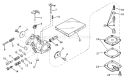 Carburetor Diagram and Parts List for 38120 0100000-0499999 - 1980 Toro Snow Blower