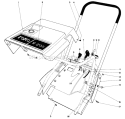 Shroud & Handle Assembly Diagram and Parts List for 38120 0100000-0499999 - 1980 Toro Snow Blower