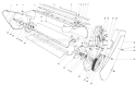 Lower Main Frame Diagram and Parts List for 38120 0100000-0499999 - 1980 Toro Snow Blower