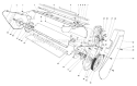 Lower Main Frame Diagram and Parts List for 38120 0500000-0999999 - 1980 Toro Snow Blower