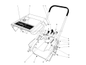 Shroud & Handle Assembly Diagram and Parts List for 38120 1000001-1000350 - 1981 Toro Snow Blower