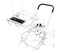 Page H Diagram and Parts List for 38120 1000001-1000350 - 1981 Toro Snow Blower