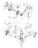 Engine Diagram and Parts List for 38120 3000001-3999999 - 1983 Toro Snow Blower