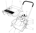 Shroud & Handle Assembly Diagram and Parts List for 38120 3000001-3999999 - 1983 Toro Snow Blower