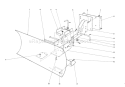Grader Blade Diagram and Parts List for 38090 0000001-0999999 - 1980 Toro Snow Blower
