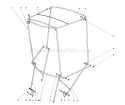 Snow Cab Diagram and Parts List for 38090 0000001-0999999 - 1980 Toro Snow Blower
