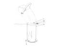 Page D Diagram and Parts List for 38150 6000001-6999999 - 1986 Toro Snow Blower
