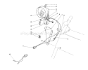 Page K Diagram and Parts List for 38150 7000001-7999999 - 1987 Toro Snow Blower