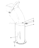 Page D Diagram and Parts List for 38150 7000001-7999999 - 1987 Toro Snow Blower