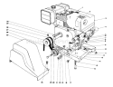 Engine Diagram and Parts List for 38155 0000001-0999999 - 1980 Toro Snow Blower