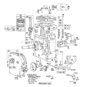 Page D Diagram and Parts List for 38155 0000001-0999999 - 1980 Toro Snow Blower