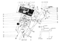 Handle Assembly Diagram and Parts List for 38155 0000001-0999999 - 1980 Toro Snow Blower
