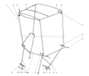 Snow Cab Assembly Diagram and Parts List for 38160 0000001-0999999 - 1980 Toro Snow Blower