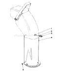 Chute Extension Kit Diagram and Parts List for 38160 0000001-0999999 - 1980 Toro Snow Blower