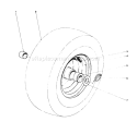 Wheel Assembly Diagram and Parts List for 38160 2000001-2999999 - 1982 Toro Snow Blower