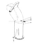 Chute Extension Kit Diagram and Parts List for 38160 2000001-2999999 - 1982 Toro Snow Blower
