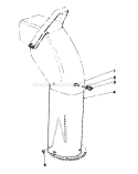 Chute Extension Kit Diagram and Parts List for 38160 4000001-4999999 - 1984 Toro Snow Blower