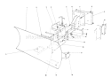 Grader Blade Diagram and Parts List for 38160 4000001-4999999 - 1984 Toro Snow Blower