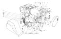 Engine Diagram and Parts List for 38160 5000001-5999999 - 1985 Toro Snow Blower