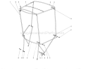 Snow Cab Assembly Diagram and Parts List for 38160 6000001-6999999 - 1986 Toro Snow Blower