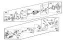 Starter Motor Kit Diagram and Parts List for 38160 6000001-6999999 - 1986 Toro Snow Blower