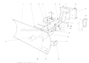 Grader Blade Diagram and Parts List for 38160 6000001-6999999 - 1986 Toro Snow Blower