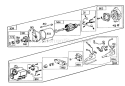 Starter Motor Kit Diagram and Parts List for 38160 7000001-7999999 - 1987 Toro Snow Blower