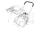 Shroud & Handle Assembly Diagram and Parts List for 38162C 4000001-4999999 - 1984 Toro Snow Blower