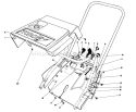 Shroud & Handle Assembly Diagram and Parts List for 38162 0000001-0999999 - 1990 Toro Snow Blower