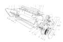 Lower Main Frame Assembly Diagram and Parts List for 38162 4000001-4999999 - 1984 Toro Snow Blower