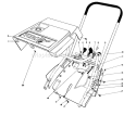 Shroud & Handle Assembly Diagram and Parts List for 38162 5000001-5999999 - 1985 Toro Snow Blower