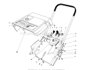 Shroud & Handle Assembly Diagram and Parts List for 38162 7000001-7999999 - 1987 Toro Snow Blower