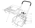 Shroud & Handle Assembly Diagram and Parts List for 38165 5000001-5010000 - 1985 Toro Snow Blower