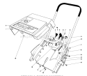 Shroud & Handle Assembly Diagram and Parts List for 38165 5010001-5999999 - 1985 Toro Snow Blower