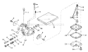 Carburetor Diagram and Parts List for 38165 8000001-8999999 - 1988 Toro Snow Blower